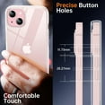 thumbnail image 5 of Shockproof Clear Case for iPhone 15 Plus, [Not Yellowing] [10FT  Drop Protection] Hard Clear Back Silicone Edge Four Corner Airbags Drop Protection Phone Cover, 6.7 inch, Transparente, 5 of 7