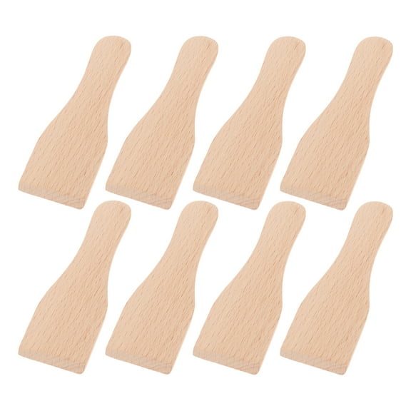 FRCOLOR Wooden Spatula Set for Kitchen Use Versatile Cooking Utensils 8pcs Multicolor Wooden Spatulas