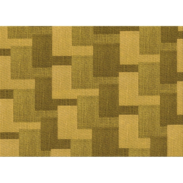 Ahgly Company Tapis d'Intérieur Lavables en Machine, Rectangle Transitionnel Brun Bronze Foncé, 2' x 5'