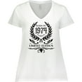 thumbnail image 3 of Inktastic Born in 1974 Limited Edition Women's Plus Size V-Neck T-Shirt, 3 of 5