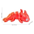 thumbnail image 3 of YWIYIUD 4 Pcs Mignon Modèle en Forme d'Animaux Imprimé 3D 3.94X 1.97 X 1.57 Pouces Convient aux Ados et aux Ados Cadeaux Réaliste et Durable ReptileToy pour Expositions Collection et Décoration de Bureau, 3 of 9