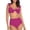 501_Hot Pink, variant on Lroveb Bikini Sets for Women Tween Swimsuit Two Piece With Chest Pad 2 Piece Swimsuit