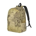 thumbnail image 2 of Balery Vintage World Map Vintage Canvas Backpack for Men and Women - Large Capacity, Durable Travel Laptop Bag for School, Work, Hiking, and Outdoor Activities, 2 of 7