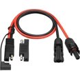 thumbnail image 1 of ERSAN-10AWG Solar Panel Connector Cable with dust Cap SAE Photovoltaic Extension Cable Pure Copper M-C-4 Plug for Photovoltaic Inverter for RV Solar Connector.with SAE Connector(SAE-60cm/1Pack), 1 of 4