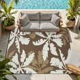 thumbnail image 5 of VUNATE Outdoor Rug Carpet 5'x8' Waterproof Reversible Patio Rug Portable Indoor Outdoor Rug Plastic Straw Rug for Beach RV Camping Garden Picnic Deck Backyard Tropical Porch Decor Brown, 5 of 8
