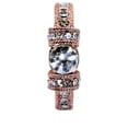 thumbnail image 2 of Rose Gold Plated Wedding Band Round Cubic Zirconia Ring, 2 of 4