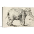 thumbnail image 1 of ARTCANVAS An Elephant 1637 Canvas Art Print by Rembrandt van Rijn - Size: 12" x 8" (0.75" Deep), 1 of 9