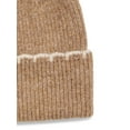 thumbnail image 4 of Time and Tru Women's Whipstitch Beanie, One Size, Tan, 4 of 4