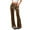 Coffee_#01, variant on Pants Woman Fashion Elastic Waist Drawstring Velour Bell Bottom Pant Fall Winter Casual Wide Leg Lounge Trouser with Side Pockets,Coffee XL