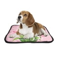 thumbnail image 2 of PKQWTM Happy Mothers Day Lettering Blooming Tulip Flowers Pet Dog Cat Bed Pee Pads Mat Cushion Potty Dogsblankets Crate Bed Kennel 25x30 inch, 2 of 3
