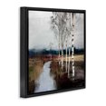 thumbnail image 2 of Stupell Industries Transitional Birch Creek River Black Floating Frame Canvas Art, 18 x 18, by Kim Curinga, 2 of 8