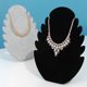thumbnail image 3 of Soporte para joyería Caballete para joyería Colgante Torre para joyería Soporte para colgante con 5 muescas para cadenas, pulseras Almacenamiento de joyería colgante (2 piezas, neg, 3 of 5