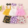 thumbnail image 4 of TAmten Toddler Girl Clothes Baby Girl Summer Outfits Ruffle Sleeveless Shirts Tops Shorts Set for Girl Clothing(Pink,18-24 Months), 4 of 6