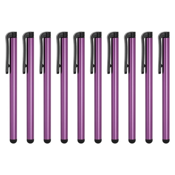 Unique Bargains 10pcs Stylus Pens for Touch Screens Universal Capacitive Stylus Pencil for All Capacitive Touch Screen Device, Purple
