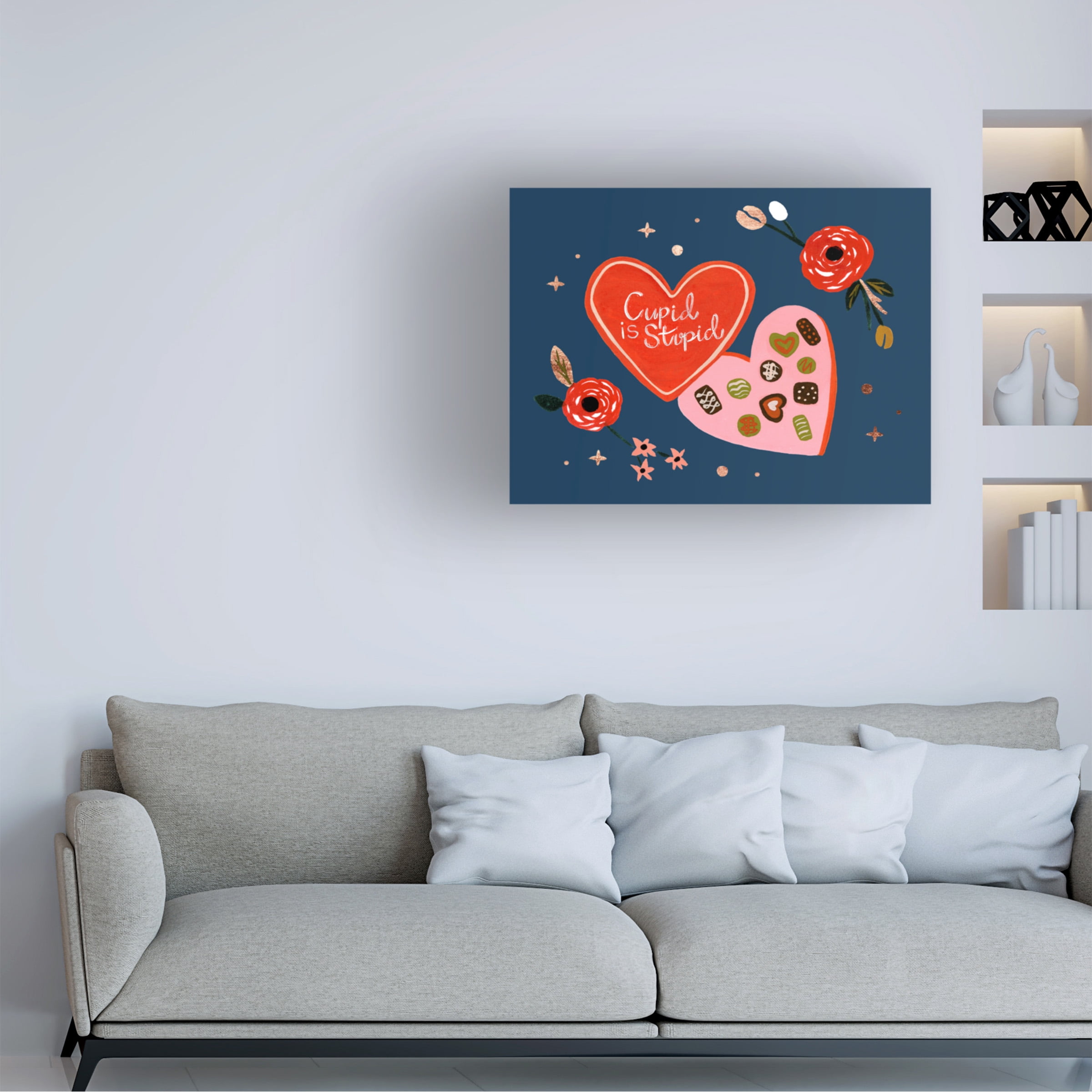 Melissa Wang 'Happy Galentine II' Canvas Art