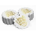 thumbnail image 2 of Inkdotpot Real Gold Foil Jingle All The Way Christmas Tags Favor Hang Paper Tags 50 Pieces, 2 of 7