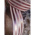 thumbnail image 3 of AK-Trading 1.5" x 25 Yards Metallic Striped Gift Wrap & Craft Ribbon - Rose Gold & Ivory, 3 of 4