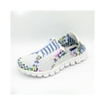 thumbnail image 2 of ZEE ALEXIS Women's Danielle Woven Sneakers, White/Turquoise Multi, Size: 8, 2 of 4