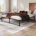 thumbnail image 3 of Amolife 14" King Bed Frame, Heavy Duty Metal Platform Bed with Under Bed Storage, 3500 lbs Weight Capacity, Easy Assembly, Black, 3 of 9