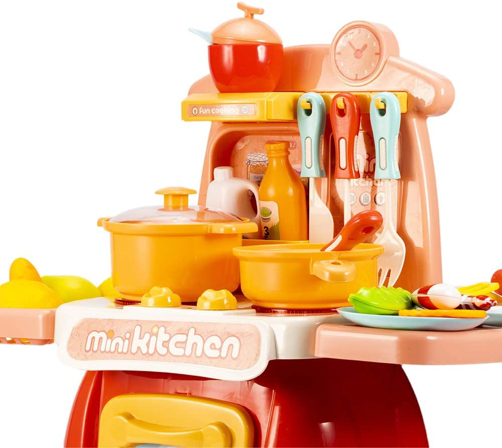 Soup Play Set Food Kids Toys Toddler Pretend Cook Kitchen 23 Piece Boy Girl New 