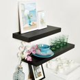 thumbnail image 2 of WELLAND 24 inch Mission Floating Shelves Wall Mounted Shelves Display Rack, 23 3/4"L x 9 1/4"D x 2"T, Black, 2 of 5
