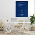 thumbnail image 3 of Stupell Industries Aircraft Patent Blueprint Transportation Painting Gallery Wrapped Canvas Art Print Wall Art, 36 x 48, 3 of 8