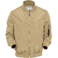 thumbnail image 2 of Ma Croix Mens MA-1 Bomber Windbreaker Jacket Comfort Warm Style, 2 of 3