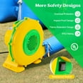 thumbnail image 4 of Gymax 950W 1.2 HP Electric Blower 2620 PA Air Blower for Inflatables Water Slide, 4 of 10