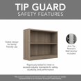 thumbnail image 3 of Universal Small 2 Shelf Bookcase in Ash Gray (Set of 2) - Engineered Wood, 3 of 8