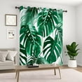 thumbnail image 6 of Lfeey Blackout Curtains, Tropical Leaf Print Grommet Curtains, Light Blocking for Room, Green, 63 Inch Long, 2 Panels, 6 of 6