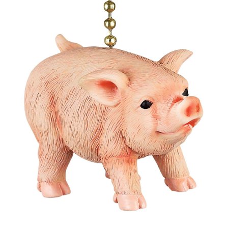 Measures Approximately 2 1/2 Inches (Farmers Pig Decorative Ceiling Fan Light Dimensional Pull Clementine Design, Measures approximately 2 1/2 x 1 1/2 x 1 inches, excluding chain By Clementine)