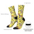 thumbnail image 4 of Logiee Ducks Print Adult Socks for Men & Women,Calf Socks, Ankle Socks,Boots Socks,Breathable Casual Sock,Unisex Crew Socks, 4 of 6