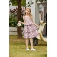 thumbnail image 6 of Arshiner Girls Dresses Ruffle Sleeve Tiered Casual Flowy Swing Tween Sundress with Pockets for Girls, 6 of 6