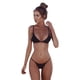 thumbnail image 2 of ICHUANYI Clearance Women Bandeau Bandage Bikini Set Push-Up Brazilian Swimwear Beachwear Swimsuit (Black , L) Ichuanyi Ichuanyi, 2 of 7