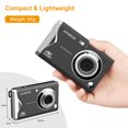 thumbnail image 4 of Andoer Cámara digital portátil TFT de 3.0 pulgadas 48MP 4K Ultra HD 16X Zoom Auto Focus Autodisparador Detección de rostro Anti-vibración con 2 piezas de baterías Correa de mano Gran regalo para niños, 4 of 8