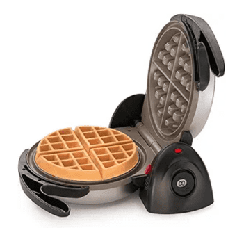 Calphalon Intellicrisp Waffle Maker, Easy Cooking, Nonstick, Dark