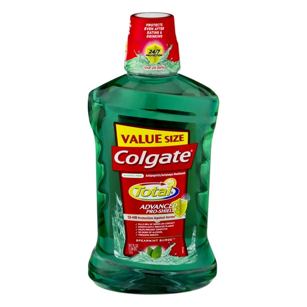 Colgate Total ProShield Mouthwash, Spearmint 1.5L, 50.7 fluid ounce