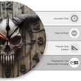 thumbnail image 2 of Wall Clock Decorative - Western Goat Skull A Print 2D Vintage Wall Clocks Battery Operated Silent Non-Ticking for Bedroom, Living Room, Kitchen, Office, Classroom, 10 Inch, 2 of 7