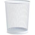thumbnail image 1 of Papelera de reciclaje, redonda, blanca., 1 of 4