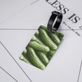 thumbnail image 5 of Luggage Tags for Suitcases, funny Cucumber Leather Bag Luggage Tags ID Label Tags Privacy Protection Travel Bag Labels, 5 of 6