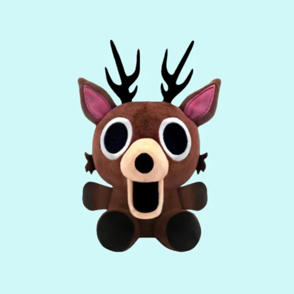 BOSALY 7.9" Game 99 Nights Character Deer Plush Toys, Lovely Chibi Design Deer Stuffed Animals, Collectible Plushies for 99 Nights in The Forest Fans, Great Valentine Christams Gifts & Home Decors