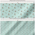thumbnail image 2 of Soimoi Green Cotton Cambric Fabric Rose Buds Floral Print Sewing Fabric Yard 56 Inch Wide, 2 of 7