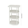 thumbnail image 3 of InsCrazy Stackable Storage Rack Cream Style Sofa Side Table Small Coffee Table for Office, Living Room, Kitchen, 3 of 6