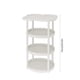 thumbnail image 3 of Mesa auxiliar de sofá estilo crema, mesa de centro pequeña para sala de estar, mesa de almacenamiento móvil de piso a techo, estante de nube de cuatro hojas, 3 of 5