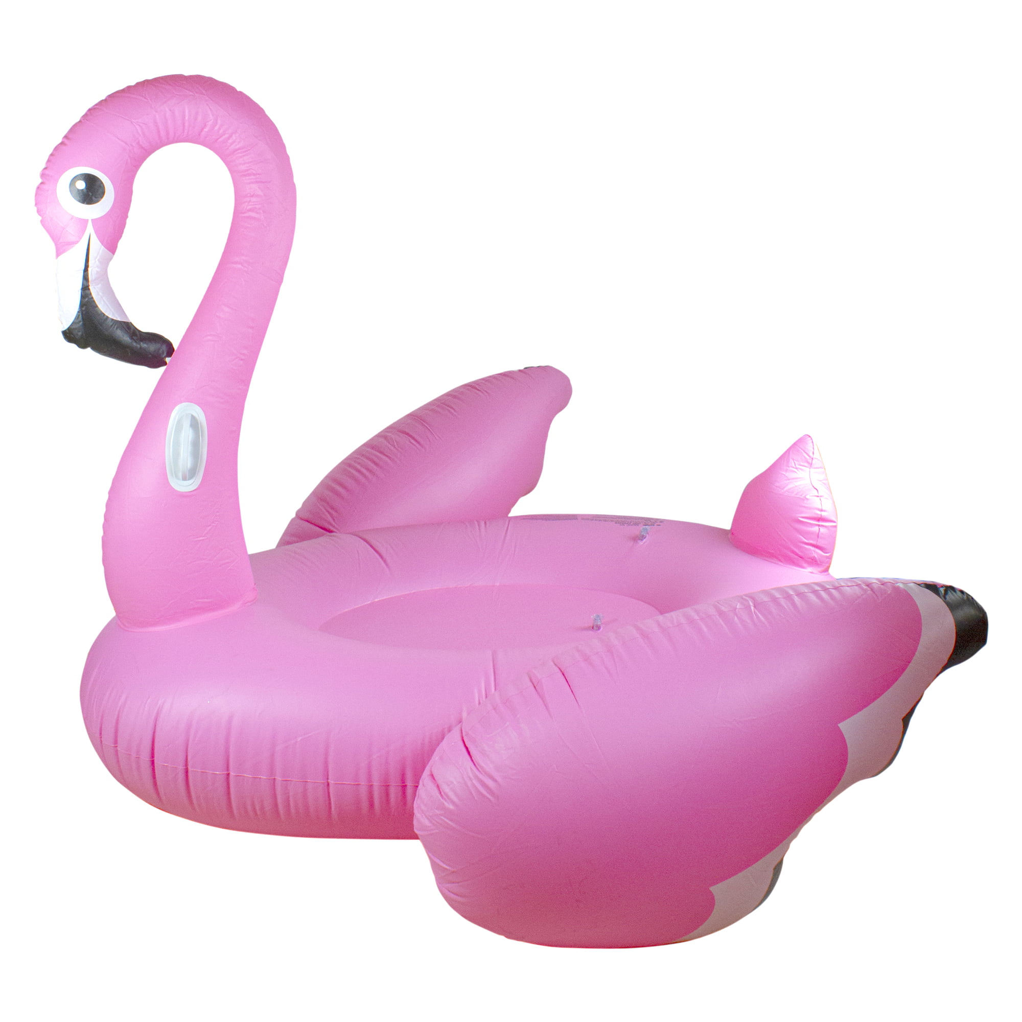 air mattress Inflatable pool float white with PINK FLAMINGO design 