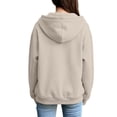 thumbnail image 4 of SUXIAN Zip up Hoodie Solid Color Long Sleeve Soft Lined Pockets Relaxed Breathable Jacket Womens Zip up Hoodies S, 4 of 7