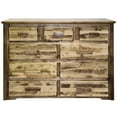 thumbnail image 4 of Homestead Collection 9 Drawer Dresser, Stain & Clear Lacquer Finish, 4 of 6