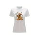 thumbnail image 1 of Playera Blusa de Oso Millonario con Dólares Dinero Ropa De Mujer Color Blanco Talla Chica Marca Emil SaEs, 1 of 4