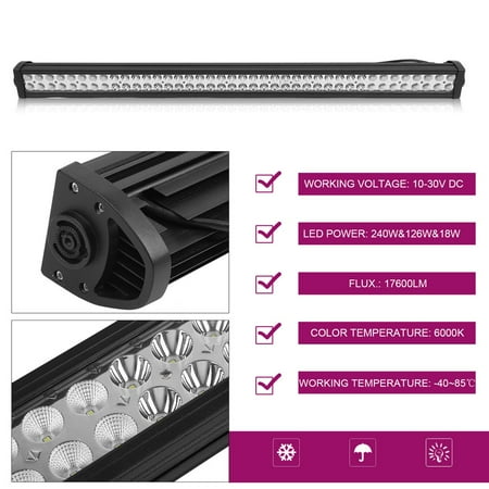 Durable Car Flood Lamp 42 Inch LED Work Light Bar 4 PCS Offroad Headlight