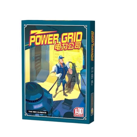 Power Grid Economic Strategy Board Game, 2-6 Players Energy Resource Management Tabletop Game for Adults Age 12+
